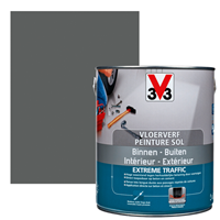 V33 vloerverf Extrême Traffic grafiet zijdeglans 2,5L