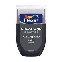 Flexa muurverf tester Creations joking black 30ml