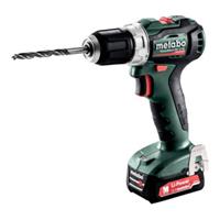 Metabo Akku-Bohrschrauber PowerMaxx BS 12 BL Kunststoffkoffer 12V 2x2Ah Li-Ion + SC 30