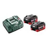 Metabo 2x Akkupack 5,5 Ah 18V + Ladegerät ASC 30-36V