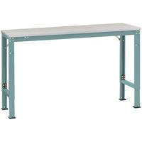 Manuflex AU7069.5021 Werk achtergrond tafel universele speciale met PVC decoplaat, bxdxh = 1500x1000x722 1022 mm Waterblauw