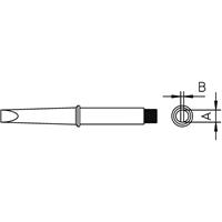 weller 4CT5C7-1 Soldeerpunt Beitelvorm, recht Grootte soldeerpunt 3.2 mm Inhoud: 1 stuk(s)
