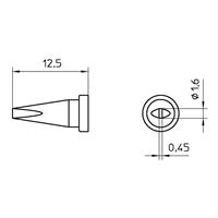 Weller LT ASL Soldeerpunt Beitelvorm Grootte soldeerpunt 0.45 mm Lengte soldeerpunt: 13 mm Inhoud: 1 stuk(s)