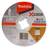 makita E-00418 Doorslijpschijf X-LOCK 125x1,2x22,23mm RVS
