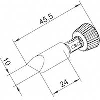 Ersa 0102CDLF100/SB Lötspitze Meißelform Spitzen-Größe 10mm Spitzen-Länge 45.5mm Inhalt 1St.