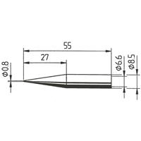 Ersa 842 SD Lötspitze Bleistiftform, verlängert Spitzen-Größe 0.8mm Inhalt 1St.