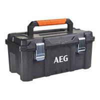 AEG Werkzeugbox 21.5 L Fassungsvermögen, Wasserdicht, Aus strapazierfähigem PP, Metallverschlüsse, 1 Stück