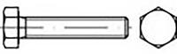 toolcraft TO-6861747 Zeskantbouten M12 1.25 mm Buitenzeskant (inbus) DIN 961 Staal 50 stuk(s)