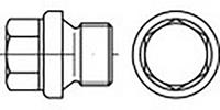 toolcraft TO-6855798 Verschlussschrauben M33 2mm Außensechskant DIN 910 Stahl verzinkt 10St.