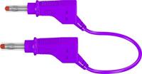 Stäubli XZG425/SIL Veiligheidsmeetsnoer [Banaanstekker 4 mm - Banaanstekker 4 mm] 1.00 m Violet 1 stuk(s)