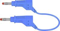 Stäubli XZG425/SIL Veiligheidsmeetsnoer [Banaanstekker 4 mm - Banaanstekker 4 mm] 0.50 m Blauw 1 stuk(s)