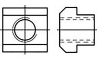 toolcraft T-gleufsteen M4 N/A Staal Gehard 25 stuk(s)  TO-6855234