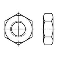 Sonstige flache Sechskantmuttern, DIN 936 Edelstahl A2 blank M10