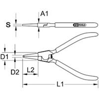 Kstools Aussen-Sicherungszangen, 19-60 mm