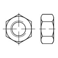 Sonstige Sechskantmuttern, ISO-Typ 1, ISO 4032 Aluminium blank M 12