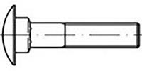 toolcraft TO-6855756 Platbolkopschroeven M10 35 mm DIN 603 Staal Thermisch verzinkt 100 stuk(s)