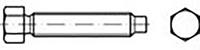 toolcraft TO-6855543 Sechskantschrauben M30 60mm Außensechskant DIN 561 Stahl 1St.