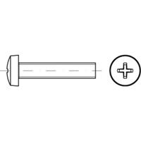 toolcraft TO-5431317 Cilinderkopbouten M6 25 mm Kruiskop Phillips ISO 7046 500 stuk(s)