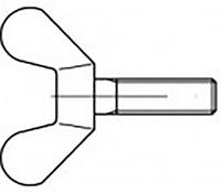 toolcraft TO-6854610 Flügelschrauben M12 70mm DIN 316 Temperguß verzinkt 20St.