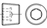 toolcraft TO-6855789 Sluitschroeven M38 1.5 mm Binnenzeskant (inbus) DIN 906 Staal 10 stuk(s)