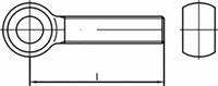 toolcraft TO-6854862 Oogbouten M10 50 mm DIN 444 Staal Verzinkt 25 stuk(s)