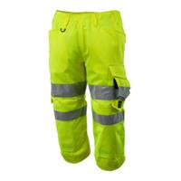 Mascot Dreiviertel-Hose mit Knietaschen, Kl. 2 Dreiviertel-Hose Größe C54, hi-vis gelb