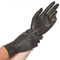 hygostar Latex-Handschuh , DIABLO, , M, schwarz, puderfrei