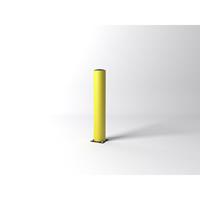 FLEX IMPACT beschermpaal, Ø 200 mm, hoogte 1200 mm, geel, verzinkte bodemplaat