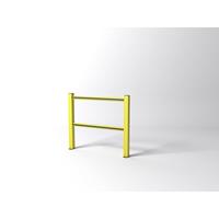 FLEX IMPACT railing, gele palen - geel/zwarte schoren, breedte 1250 mm