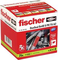fischer DuoSeal Plug 48 mm 8 mm 557728 25 stuk(s)