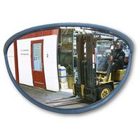 EUROKRAFTpro Weitwinkelspiegel für innen und außen, 180° BxHxT 820 x 420 x 330 mm