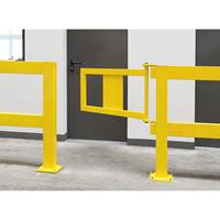 Deur voor veiligheidshek, XL-Line, geel, zonder gasdrukveer