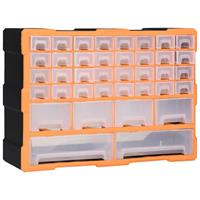 Vidaxl - Multi-Schubladen-Organizer mit 40 Schubladen 52x16x37,5 cm Orange