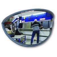 EUROKRAFTpro Weitwinkelspiegel für innen und außen, 180° BxHxT 620 x 320 x 300 mm