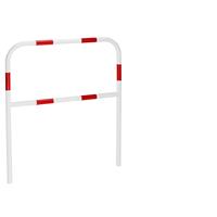 Sicherheitsbügel für Gefahrenzonen zum Einbetonieren rot / weiß, Breite 1000 mm