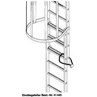 zarges Einstiegsleiter Aluminium mit Kabelschloss - 