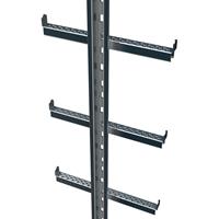 zarges Einholmleiter mit integrierter Steigschutzschiene Stahl verzinkt 2,80 m Länge - 