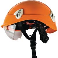 artiluxswisssafety Artilux Swiss Safety - Schutzhelm Montana Roto orange m integr. Scheibe PC EN397 m. 6 Pkt.Textilbebänd.