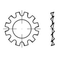 Sonstige Zahnscheiben außengezahnt, DIN 6797 Federstahl mech.verz. A 17