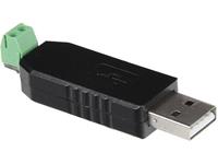 Joy-it Omvormer (USB/RS485) Raspberry Pi, Arduino [1x USB-A 2.0 stekker - 1x 2-dradenkabel] Zwart