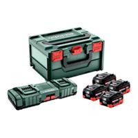 Metabo Basis-Set 4x LiHD 10Ah + ASC 145 DUO + X