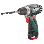 Metabo Akku-Bohrschrauber PowerMaxx BS Basic Kunststoffkoffer; 10.8V 2x2Ah Li-Ion + LC 40