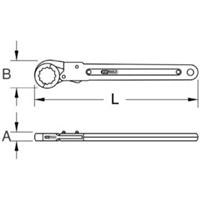 Kstools Ratschenringschlüssel, aufklappbar, 9mm