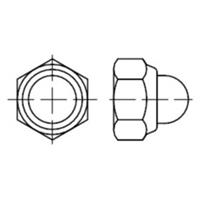 Sonstige 6kt.-Hutmutter mit nichtmet. Klemmteil, DIN 986 Edelstahl A2 blank M16