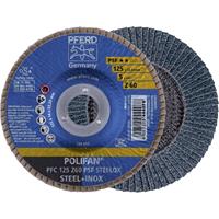 PFERD 69398193 PAARD POLIFAN-WAAIERSCHIJF PFC 125 Z 60 PSF STELOX Diameter 125 mm 5 stuk(s)
