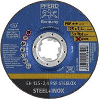 PFERD EH 125-2,4 PSF STEELOX/X-LOCK 61740125 Doorslijpschijf gebogen 125 mm 25 stuk(s)