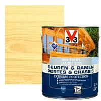 V33 Houtbeits  Deuren & Ramen Extreme Protection kleurloos zijdeglans 2,5L