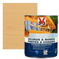 V33 Houtbeits  Deuren & Ramen Extreme Protection lichte eik zijdeglans 2,5L