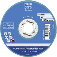 PFERD 42000051 COMBICLICK harde vliesronde CC Ø 115 mm A 180 M voor fijnschuren en finish voor haakse slijpers Diameter 115 mm