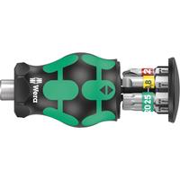 Wera Kraftform Kompakt Stubby Magazin 1 05008873001 Bitset 7-delig Kruiskop Phillips, Plat, TORX Incl. bithouder